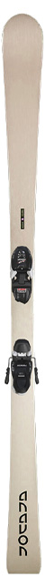 Beige ANAVON - ARX BK Pro Ski mit schwarzer Bindung und VÖLKL-Logo an der Spitze.